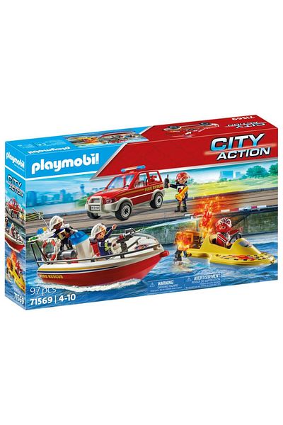 Playmobil City Action - Misiunea pompierilor pe apa