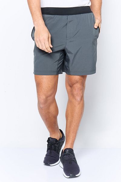 Mister Men 7 Inseam Sportswear Fit Training Compression Shorts, Graphite Grey