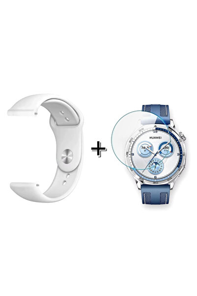 Forzacase Huawei Watch GT 5 Pro 46mm ile uyumlu Silikon Kordon Kayış + Kırılm...