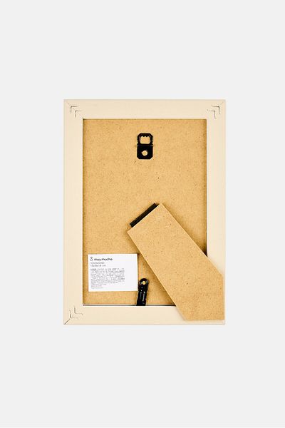 Muy Mucho Standing Plastic Photo Frame, Beige