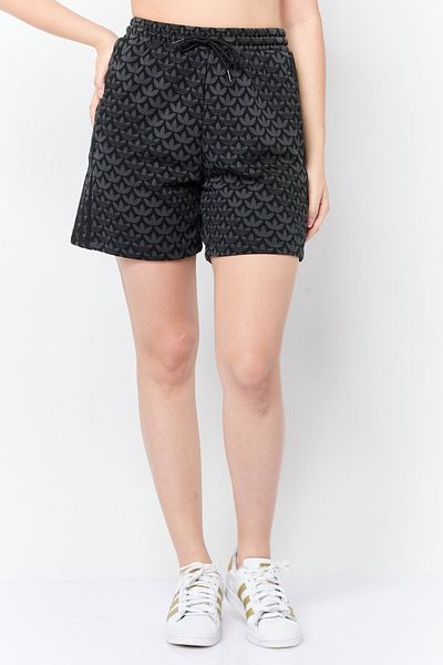 adidas Women Brand Logo Outdoor Shorts, Black