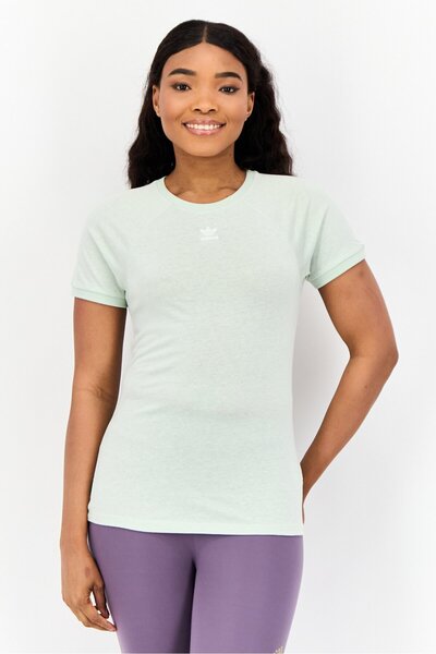 adidas Women Sportswear Fit Outdoor T-Shirt, Light Green