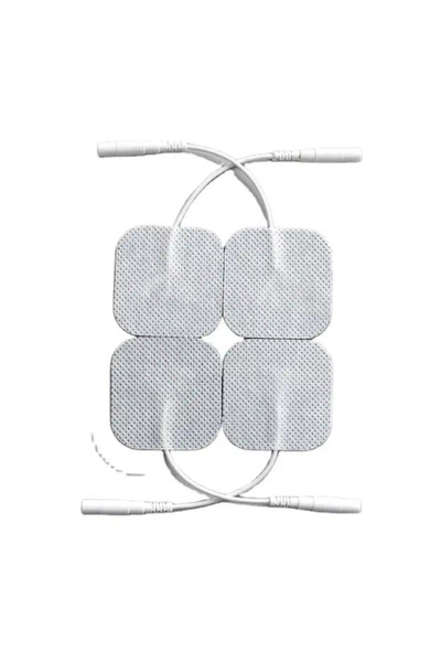 Tilda BSC. & Home 4 Adet Kablolu Kare Tens Pedi 5*5 Yedek Tens Elektrodu