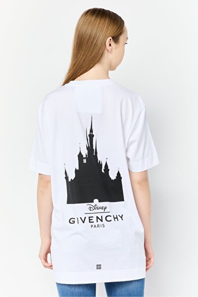 Givenchy Women Crew Neck Short Sleeve Graphic Print T-Shirt, White