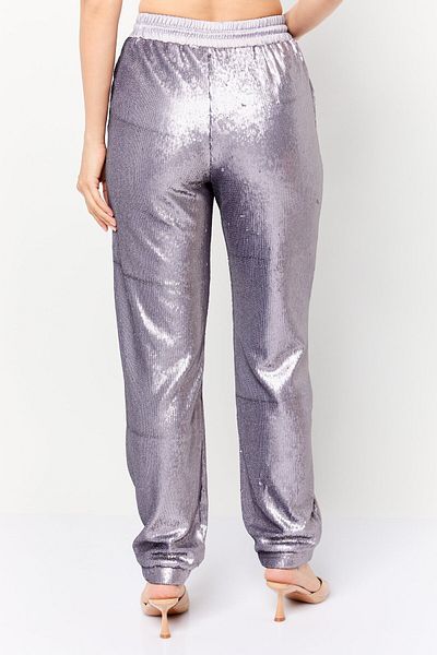 Esprit Women Regular Fit Straight Leg Squinted Jogger Pants, Purple