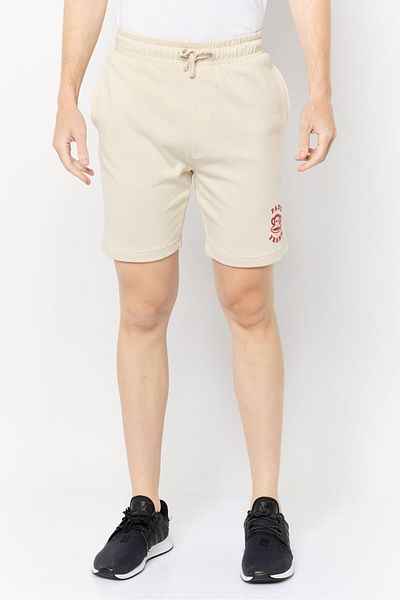 PAUL FRANK Men Graphic Print Basic Shorts, Beige