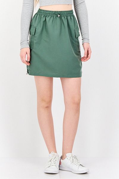 adidas Women Sportswear Fit Outdoor Skirt, Olive