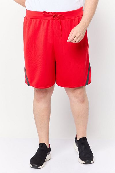 adidas Men Sportswear Fit 7 Inseam Outdoor Shorts, Red