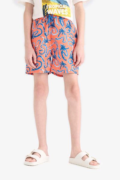 DeFacto New Season Boy's Floral Swim Shorts