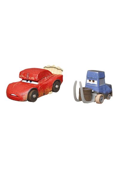 Disney Set 2 masinute diecast Disney Cars 3 - Cave Fulger Mcqueen si Pitstoposaurus
