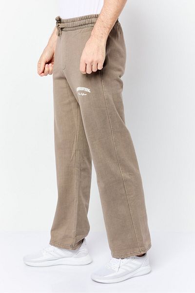 Good For Nothing Men Regular Fit Brand Logo Sweatpants, Tan