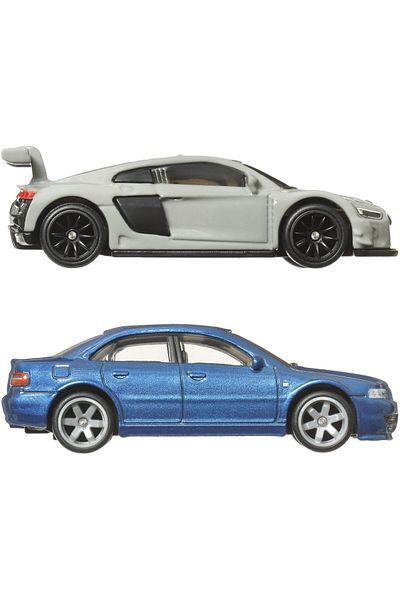 HOT WHEELS Set 2 masinute metalice Hot Wheels - Audi S4 Quattro si Audi R8 LMS