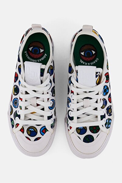 adidas Kids Boy Nizza RF Lace Up Outdoor Shoes, White