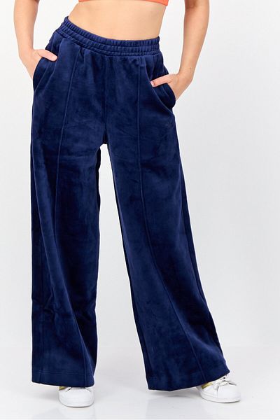 adidas Women Sportswear Fit Outdoor Velvet Track Pants, Dark Blue