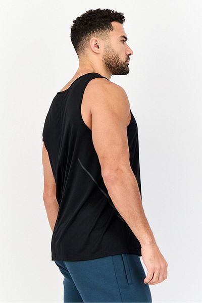 Reebok Men Sportswear Fit Sleeveless Outdoor Vest, Black