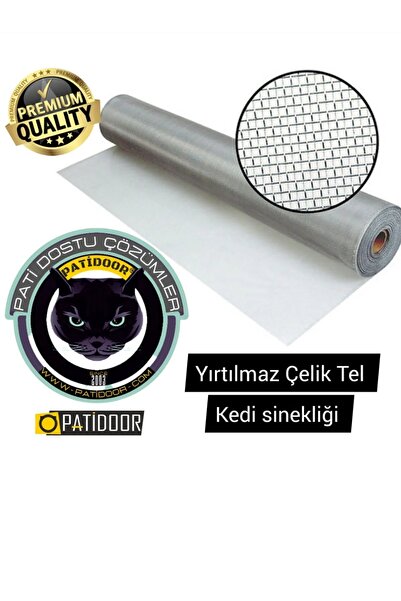 PATİDOOR En 100x220 cm uzunluk yırtılmaz çelik tel