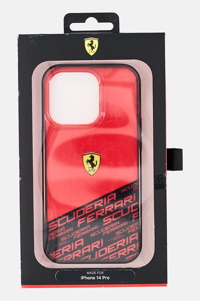 Scuderia Ferrari Iphone 14 Pro Brand Logo Protective Case, Red