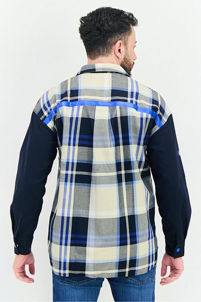 Selected Homme Men Plaid Jacket Shirt, Multicolor
