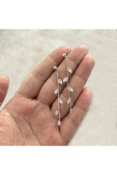 Choice qd240-silver أقراط ذهبية اللون على شكل أوراق شجر أنيقة للنساء، طقم صغي...