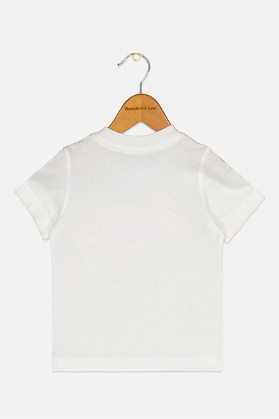 DSquared2 Toddlers Girl Brand Logo Short Sleeve Top, White