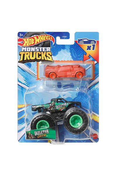 HOT WHEELS Set 2 masinute Hot Wheels Monster Truck - Skeleton Crew