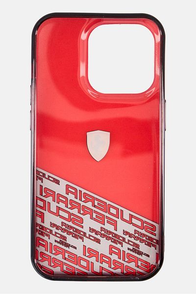 Scuderia Ferrari Iphone 14 Pro Brand Logo Protective Case, Red