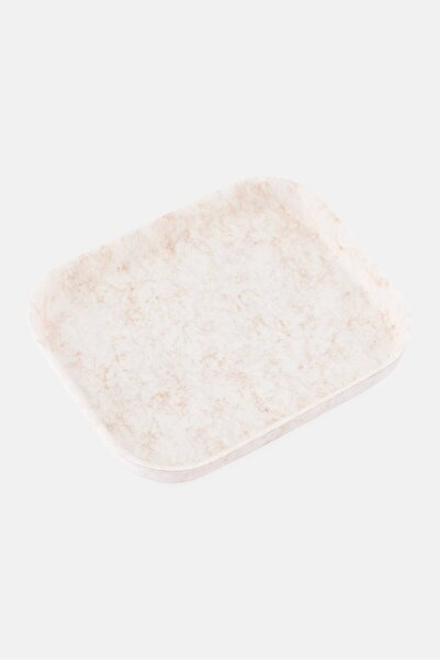 Muy Mucho منظمات صواني اللباد المربعة، لون أبيض فاتح