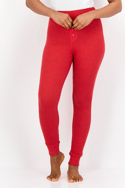 aerie Women Knitted Pull On Leggings, Red
