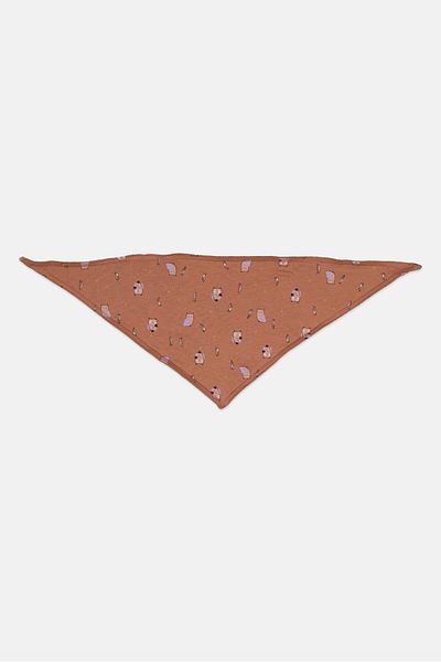 Cool Club Toddlers Girl Allover Print Fleece Scarf, Brown