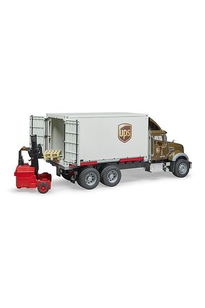 Bruder Camion Bruder - UPS Mack Granite si stivuitor