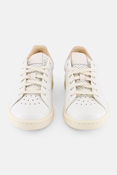 adidas Kids Boy Stan Smith Lux Lace Up Walking Shoes, Off White