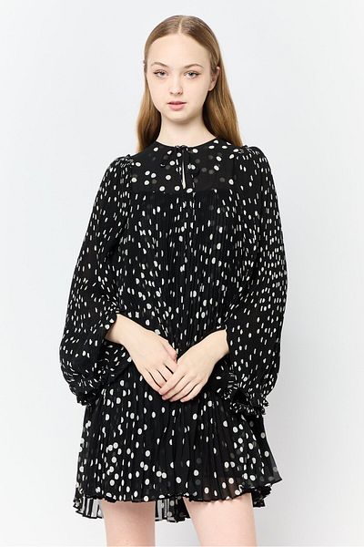 Stella McCartney فستان نسائي قصير منقط، متعدد الألوان