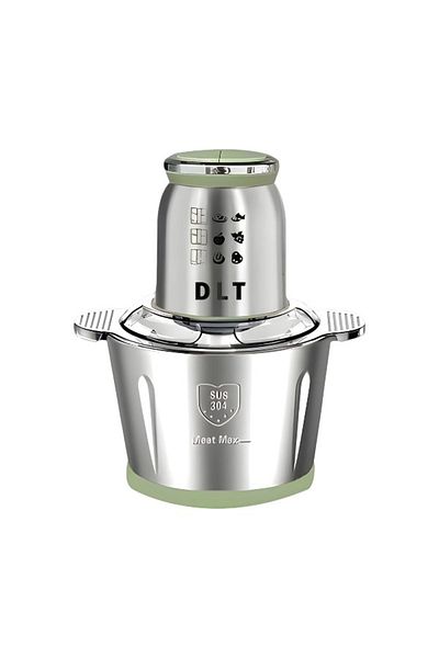 ماركة غير محددة Electric Meat Grinder Blender Food Processor with 3L Stainless Steel Bowls 1000W