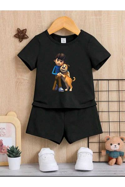 DOCE ELEGANTE Rafada Tayfa Suit Children's Suit with Printed Aki and Yumak