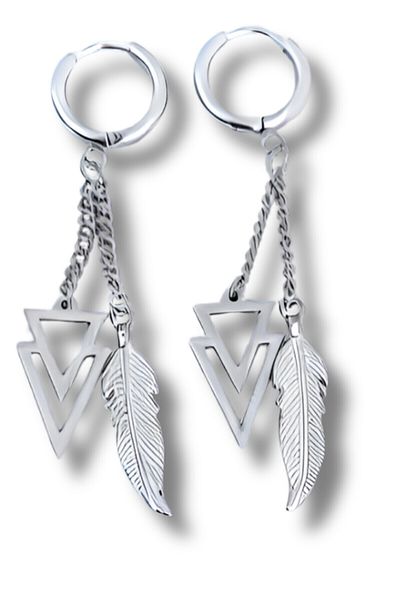 Omark Cotton Triangle Indie Earrings