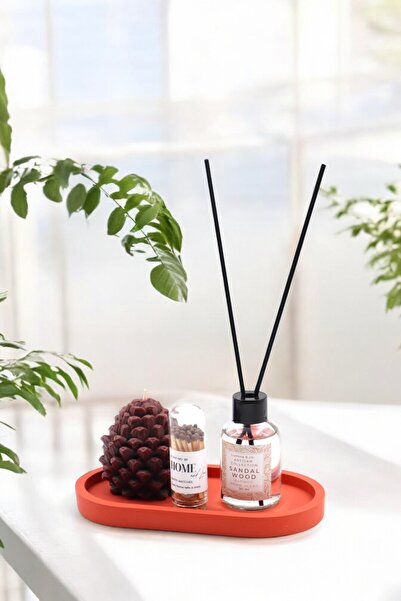 LUMİNA 6’lı Dekoratif Oda Kokusu Mum Seti – Sandal Ağacı, Fanus Kibrit, Kozal...