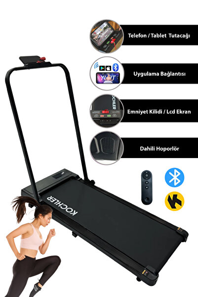 kochler Pro Ev Tipi 12 Km Hızlı Uygulama Destekli ve Müzikli Uzaktan Kumandalı Koşu Bandı