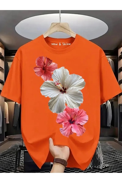 New Shine Oversize majica sa cvetnim printom