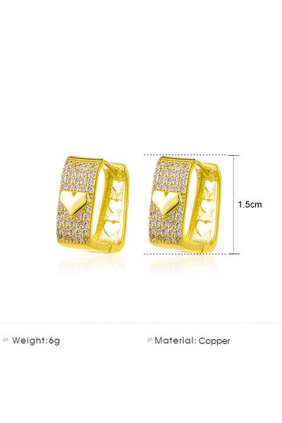 SIC MODA Elegant Copper Earrings Sic Moda 5805B