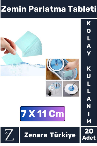 Zenara Premium Dükkan Fayans Ahşap Parçalanabilir Pratik Kullanım Zemin Parla...