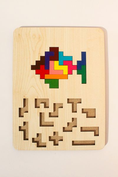 Store Wooden Educational Puzzle |   3 in 1 Shapes, Colors and Animals Puzzle |   Montessori 3+ Age Toy