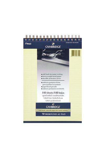 Art Tone Memo Pad A5 Top Spiral Carton Cover Ivory 140 Yp Striped