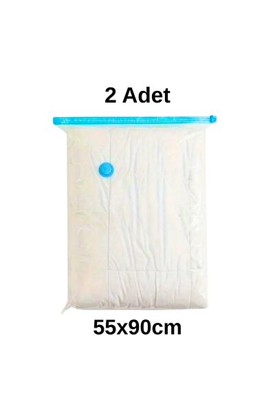 Vekorr 2 Pieces 55 X 90 cm Vacuum Multi-Purpose Storage Bag Pillow Quilt Clothing Storage Bag Set