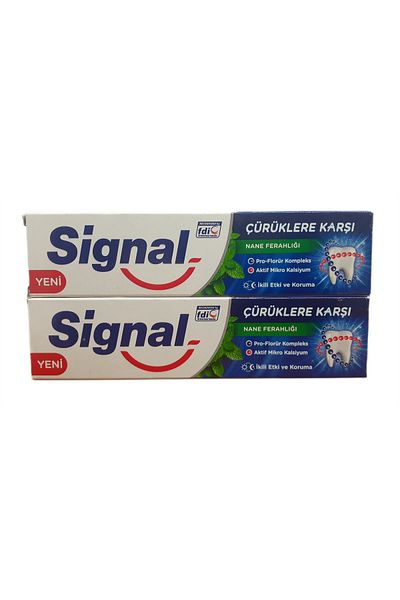 Signal Mint Freshness Against Cavities 100 ml Tooth Paste X 2 Pcs