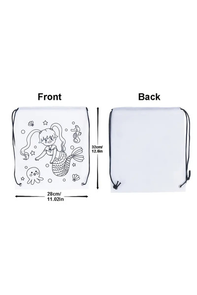 dukart kiddo boyanabilir bez çanta, çocuk sırt çantası, graffiti çanta