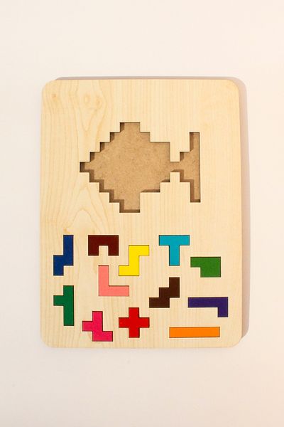 Store Wooden Educational Puzzle |   3 in 1 Shapes, Colors and Animals Puzzle |   Montessori 3+ Age Toy
