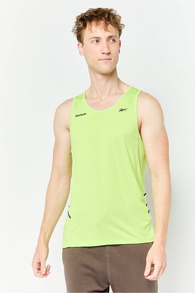Reebok Men Sportswear Fit Sleeveless Training Tank Top, Lime