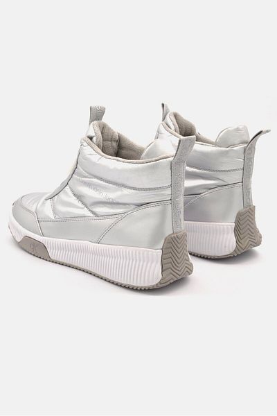 Calvin Klein Jeans Women Kc Merina2 Casual Shoes, Silver/white