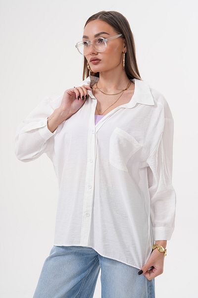Laressi Cămașă oversize modal cu o singură buzunar