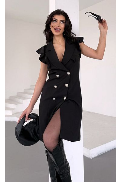 pembekurdelem Women's Design Jacket Dress Black